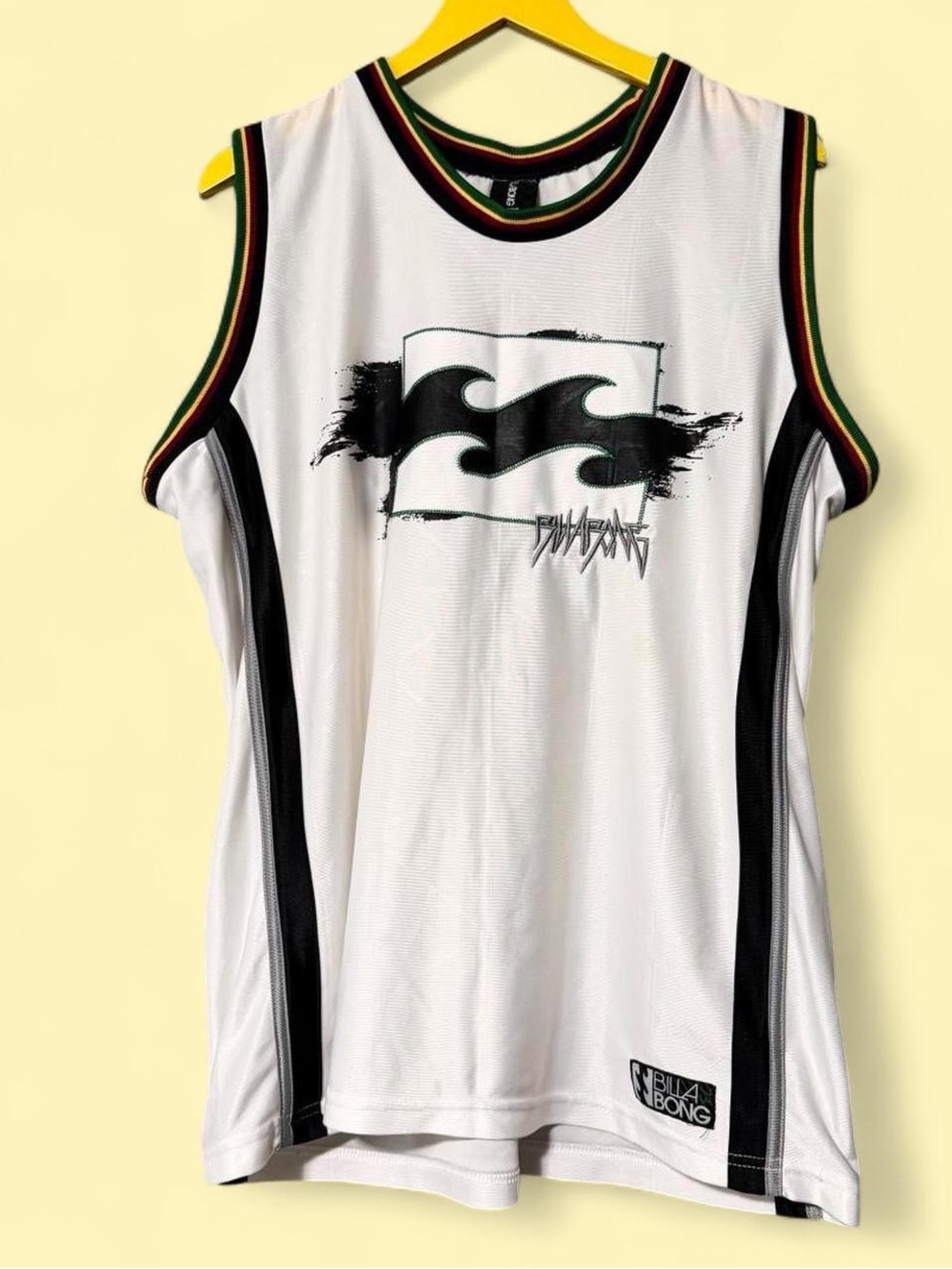 Y2K Billabong white basketball jersey Size M